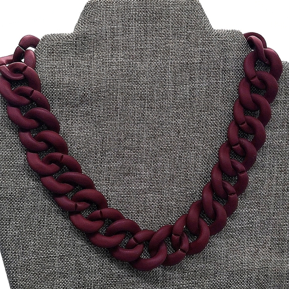 Rare Vintage DAISY FUENTES Resin Chain Link Necklace - Picture 11 of 11